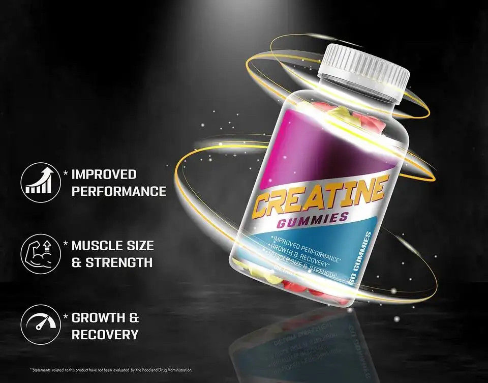 Bcaa Creatina Monohidrato Goma Preentrenamiento Energía Gumas Creatina