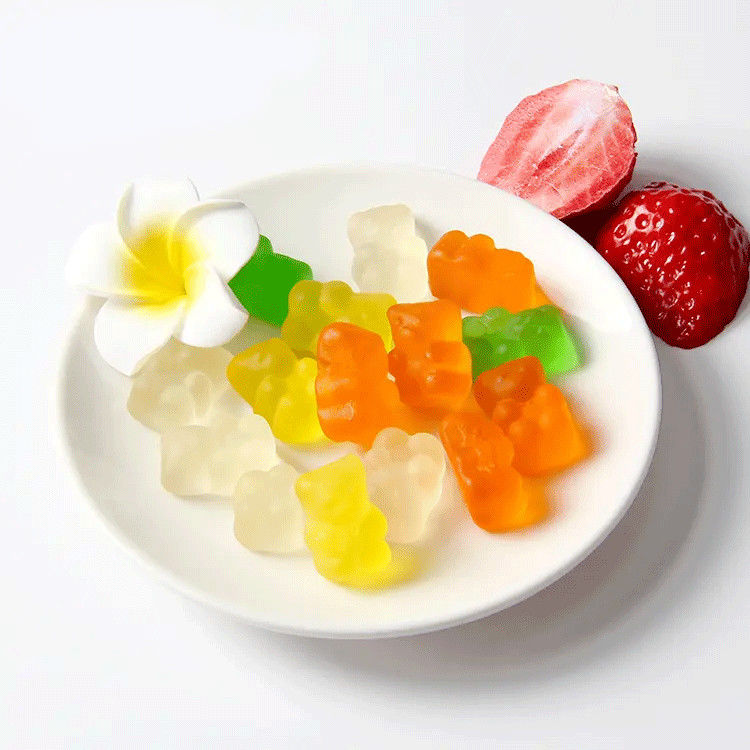 Etiqueta privada Vegan Kids Dha Gummy Candy Suplementos para el cerebro Apoyo a la inteligencia Reforzador de aceite de pescado Omega 3 gomas