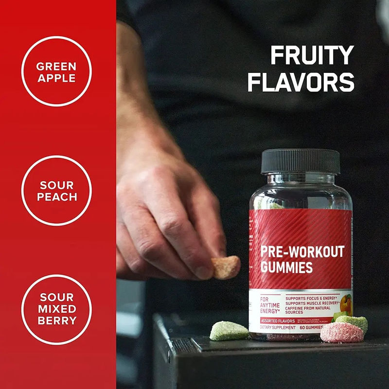 Oem apoya la recuperación de energía muscular Amino Energy Gummies Suplemento para energía en cualquier momento