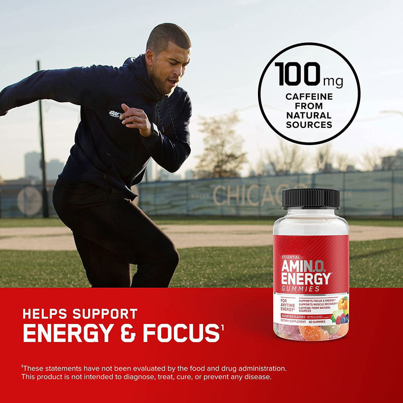 Oem apoya la recuperación de energía muscular Amino Energy Gummies Suplemento para energía en cualquier momento