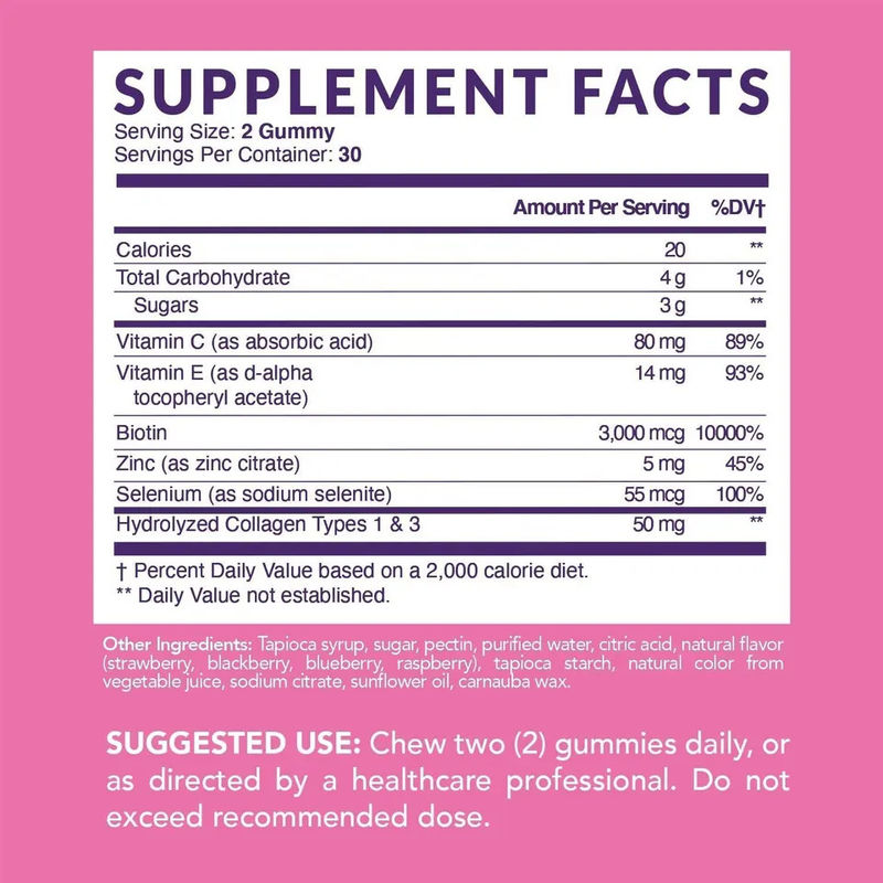 Cuidado de la salud Etiqueta privada Gmp Fábrica Blanqueamiento de la piel Multivitaminas Suplemento de colágeno Dulces gomosos