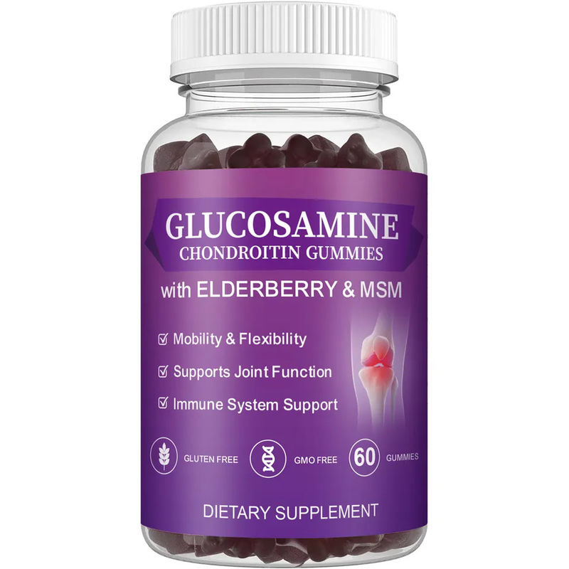 Msm Suplemento para ancianos Glucosamina Chondroitin gomas con apoyo articular y antioxidante inmune