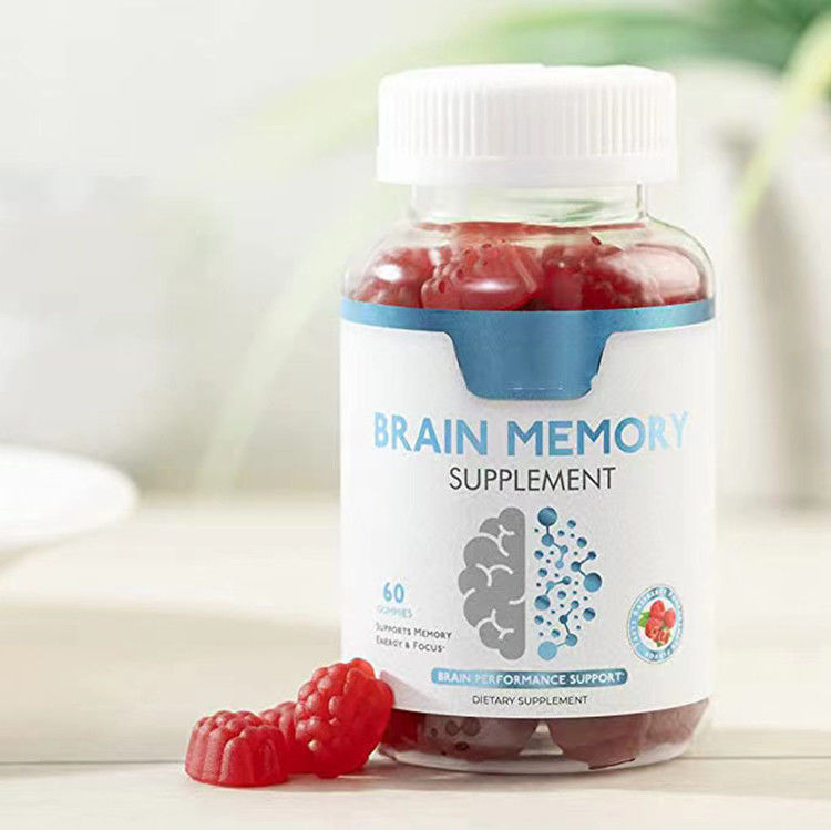 Oem Etiqueta Privada Vegano Gummy Candy Enfoque Mejora la memoria Nootrópicos Aumentador del cerebro Suplemento Nootrópico Gummies