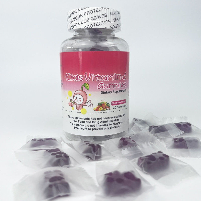 Etiqueta privada Oem Sin azúcar Niños Suplemento de inmunidad Vitamina C goma para niños