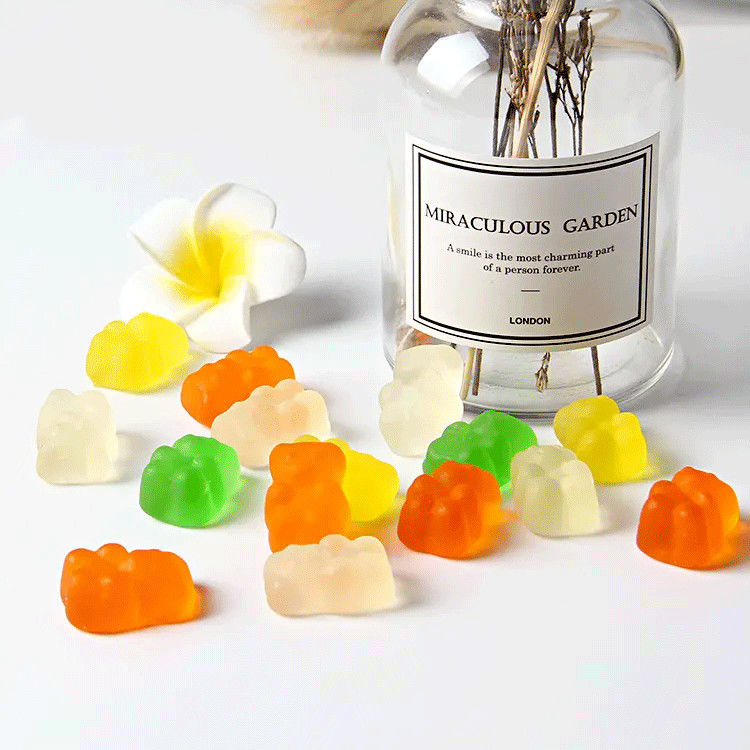 Etiqueta privada Oem Niños sin azúcar Suplemento saludable Vitamina A y Vitamina D3 gomas para niños