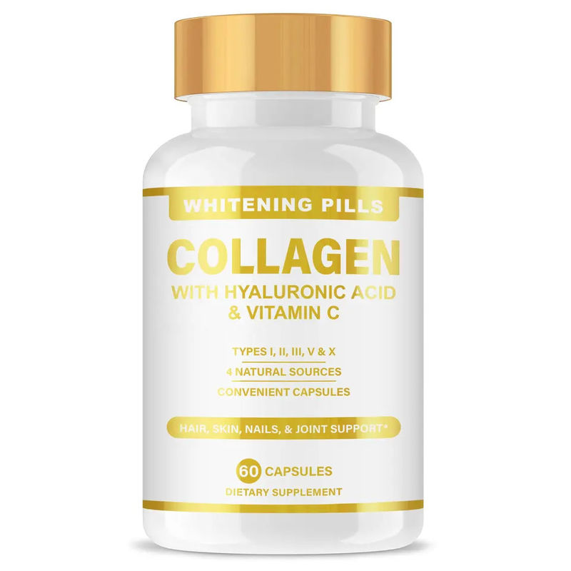 Oem cápsulas de colágeno multihidrolizado para antienvejecimiento y belleza de la piel polvo de colágeno cápsulas de gel blando suplementos