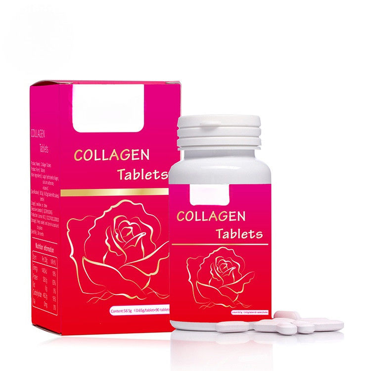 Oem Etiqueta Privada Suplementos de fórmula personalizados Cápsulas blanqueadoras de la piel Tabletas de colágeno de golondrina masticables