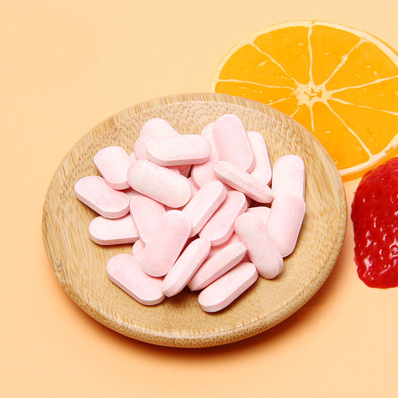 Oem Marca privada de blanqueamiento de la piel Suplementos de inmunidad de la vitamina C personalizada 100 mg 500 mg comprimidos masticables